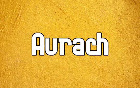 Aurach: A Bold Display Font for Modern Branding