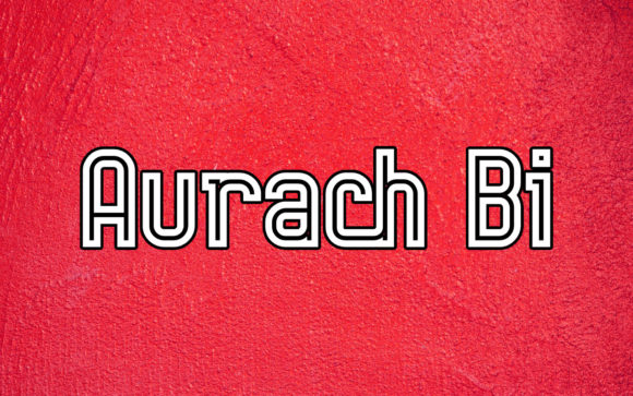 Aurach Bi: A Cool Retro Display Font for Creative Projects
