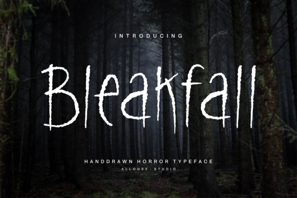 Bleakfall: A Font for Unforgettable Horror Designs
