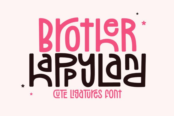 Brother Happyland: The Playful Display Font for Creative Projects