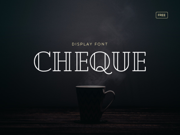 Cheque: A Striking Display Font for Bold Design Projects