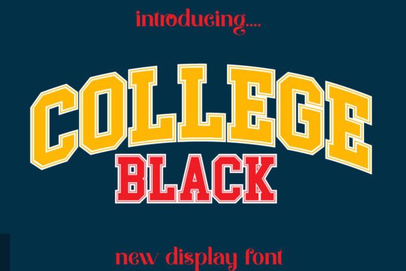 College Black: A Bold Typeface for Impactful Design