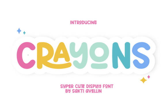 Crayons: The Whimsical Display Font for Creative Projects