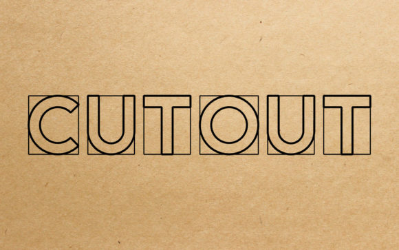 Cut Out: The Outlined Display Font for Creative Projects