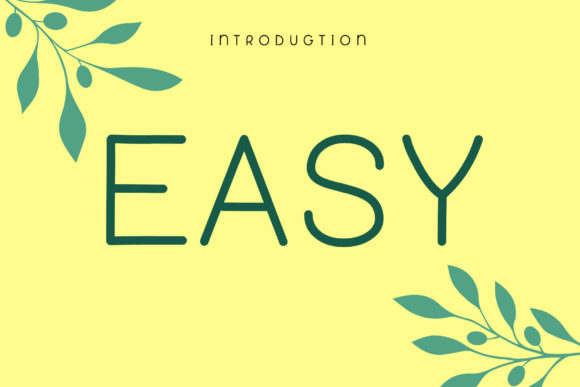 Discover the Clean Appeal of the Easy Display Font