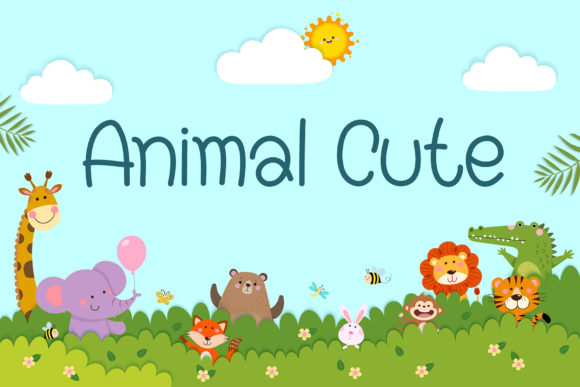 Discover the Playful Charm of the Animal Cute Font