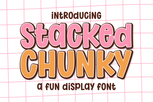 Discover the Stacked Chunky Font for Vibrant Designs