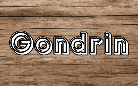 Gondrin: A Modern Display Typeface for Bold Designs