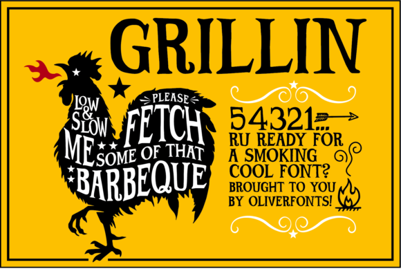 Grillin: A Bold and Playful Display Font for Creative Projects