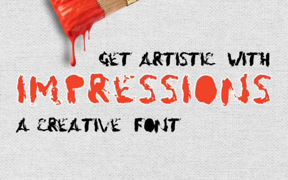 Impressions: A Spooky Display Font for Creative Projects