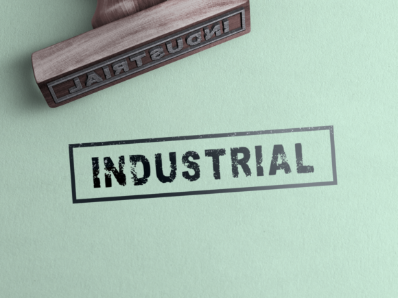 Industrial: The Bold Stamp-Effect Display Typeface