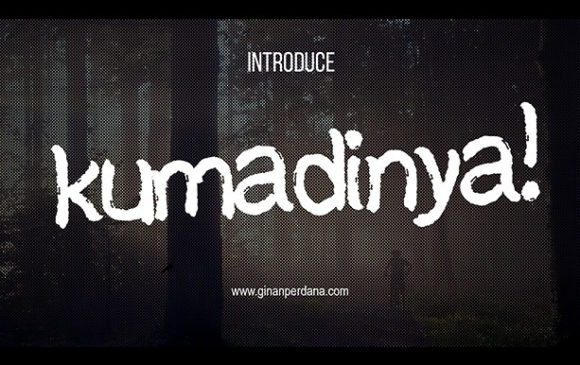 Kumadinya: A Quirky Brushed Font for Bold Designs