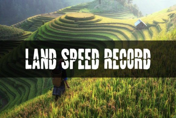 Land Speed Record: A Modern Display Font for Bold Designs