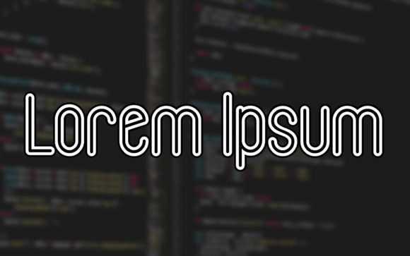 Lorem Ipsum: A Modern Display Font for Creative Projects