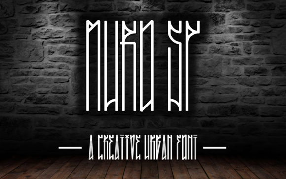 Muro SP: A Cool, Tall, and Thin Lettered Display Font