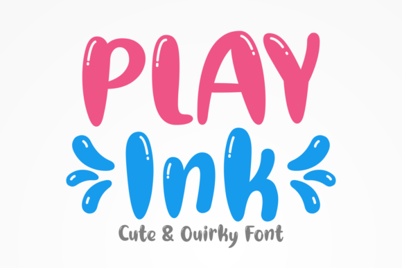 Play Ink: A Chic and Bubbly Display Font for Creative Projects