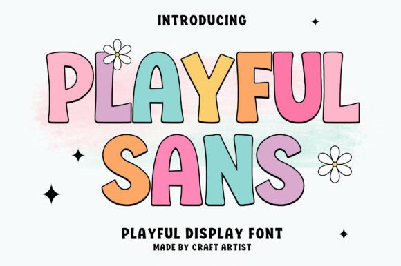 Playful Sans: Your Cheerful Display Font for Fun Designs