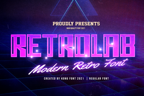 Retro Lab: A Modern Display Font for Creative Projects