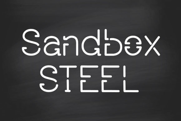 Sandbox Steel: A Clean, Robotic Display Font for Modern Projects