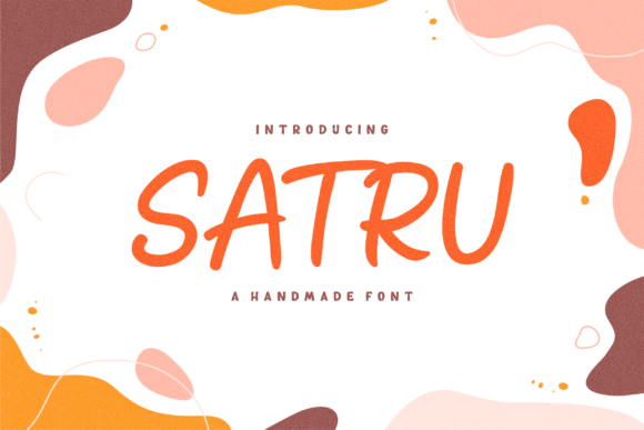 Satru: A Handmade Playful Display Font for Creative Projects