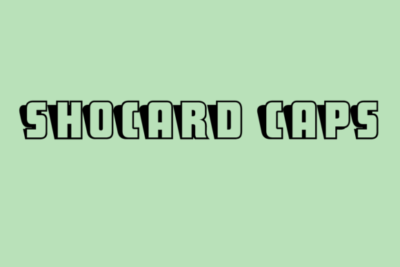 ShoCard Caps: A Retro Display Font with Timeless Appeal