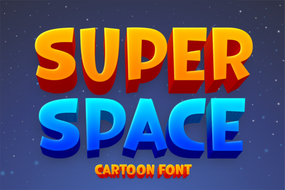 Super Space: A Playful Display Font for Creative Projects